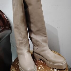 Sam Edelman Taupe Over the Knee Boots